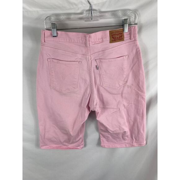 Levis Pink Denim Bermuda Short Size 28 - Picture 4 of 4